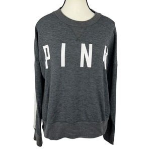 Victoria's Secret Pink Sweatshirt Womens Small Gray Crewneck